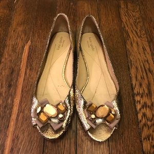 Kate Spade Jeweled Flats